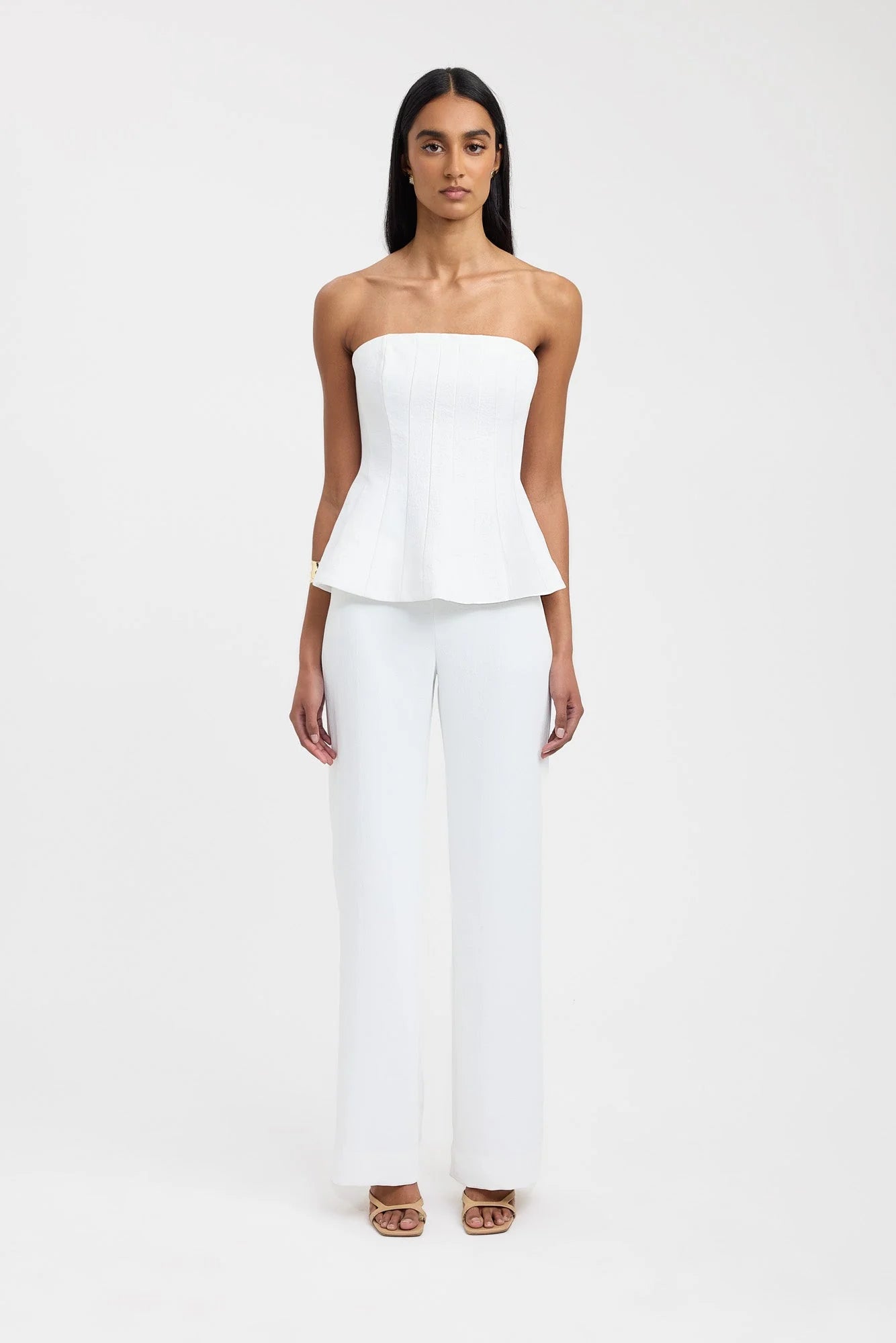 Oyster Strapless Seam Top